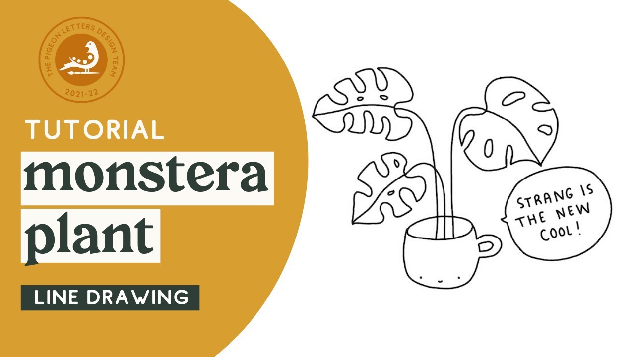 How to Draw a Monstera Leaf