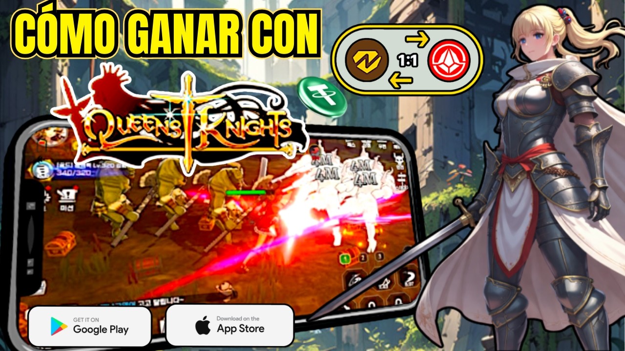 🍀 ¡ESTE JUEGO NFT ES GRATIS Y PAGA! 😱 Cómo GANAR en QUEENS KNIGHTS IDLE MMORPG (FREE TO PLAY) 💰