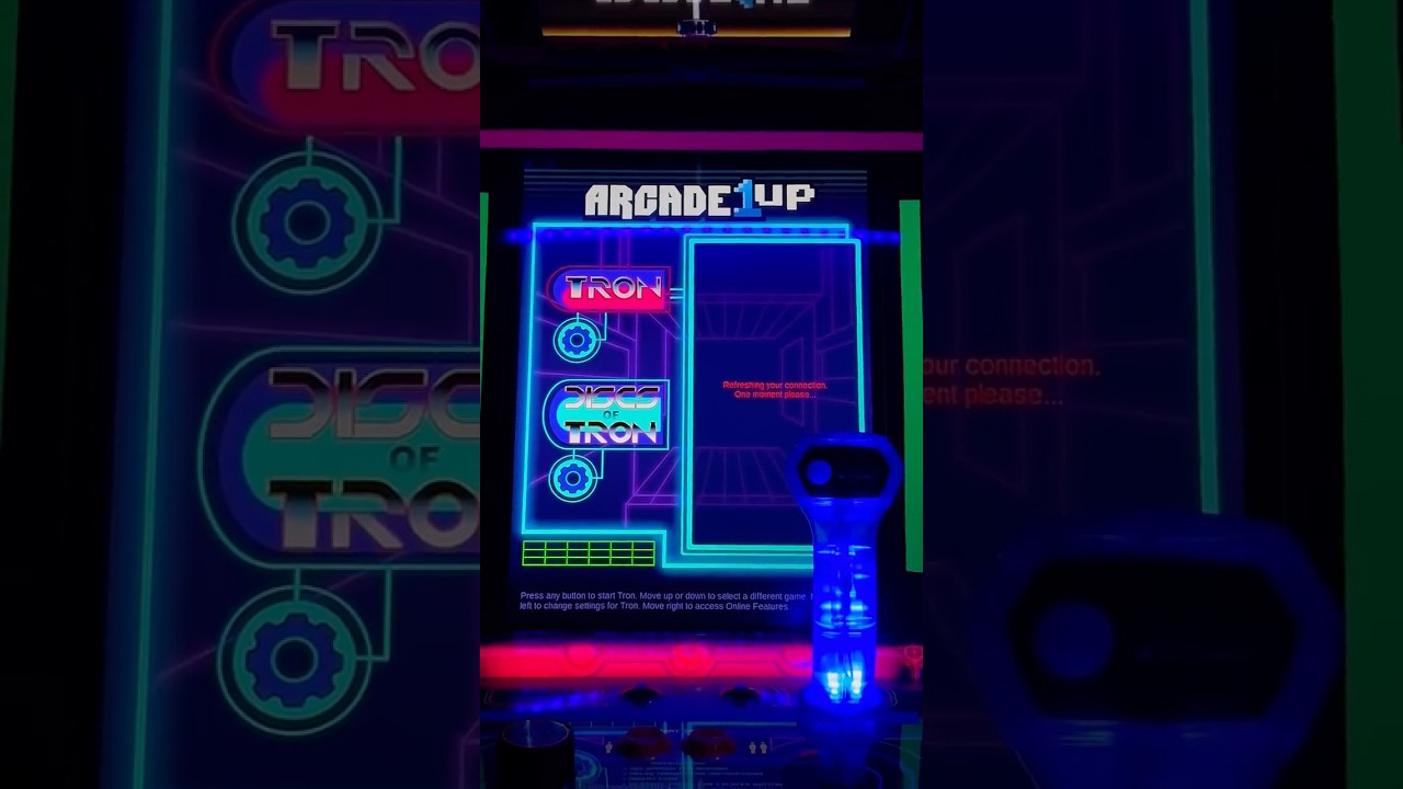 TRON Arcade1up startup 