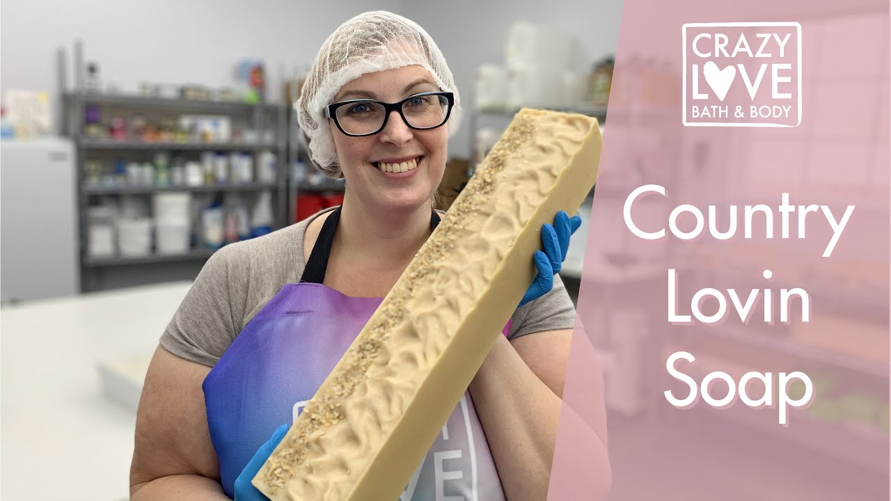 MAKING GOATS MILK COLD PROCESS SOAP - Country Lovin Soap | Crazy Love Bath and Body