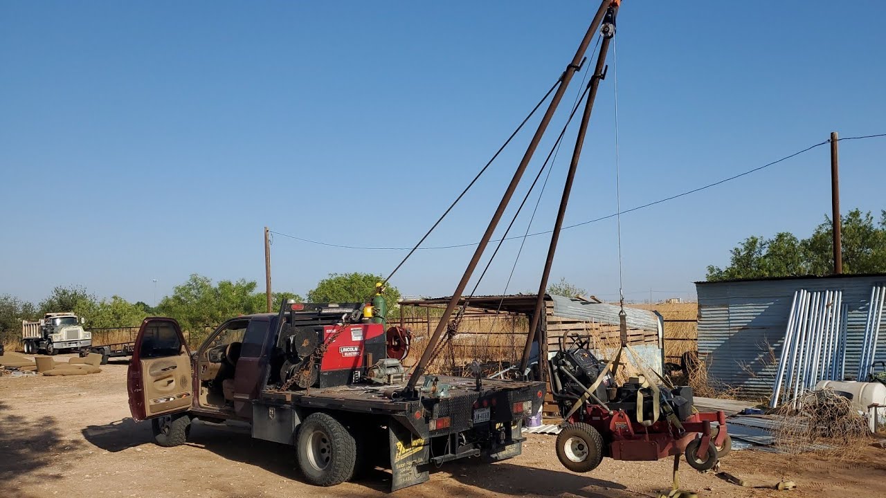 building new gin poles for my 2nd gen ram
