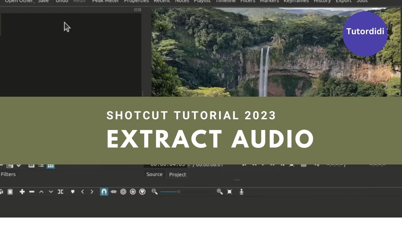 How To Extract & Replace Audio In Shotcut Video Editor - Shotcut Tutorial 2023 #6