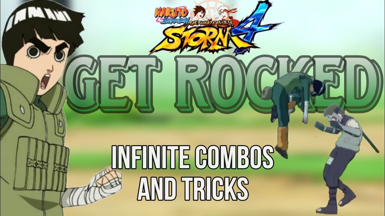 Rock Lee Infinite Combos || ultimate ninja storm 4