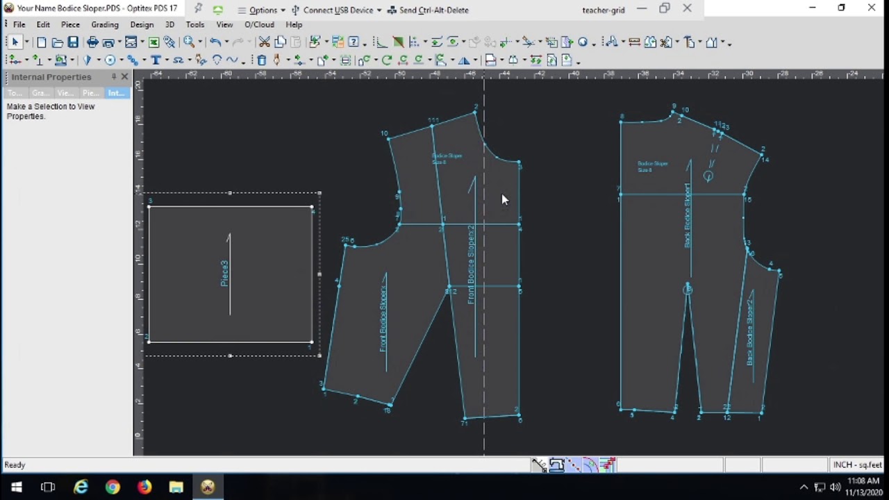 FD25 Shift Dress Sloper Size 8