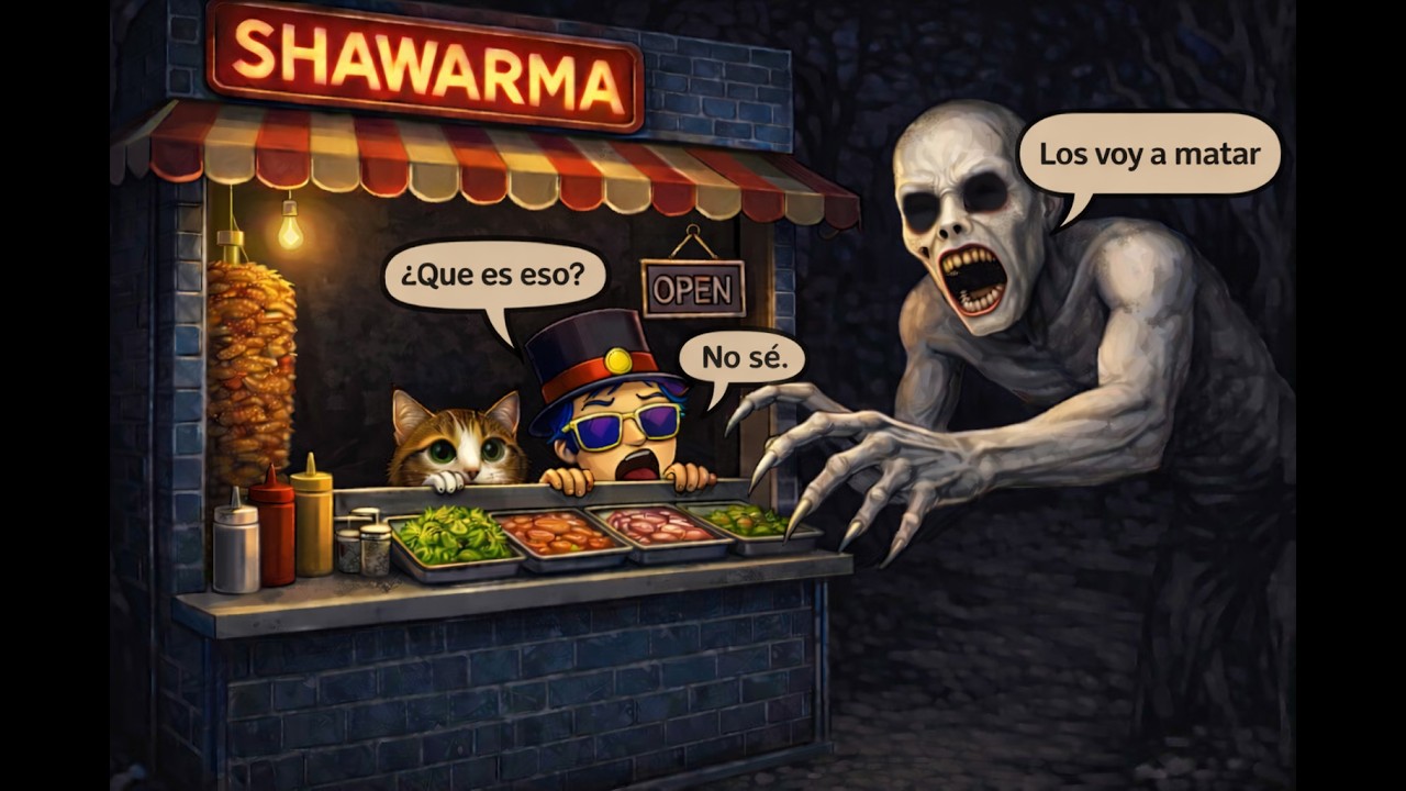 Nos tocó el turno nocturno en un puesto de Shawarmas y paso esto | Scary Shawarma Kiosk Roblox