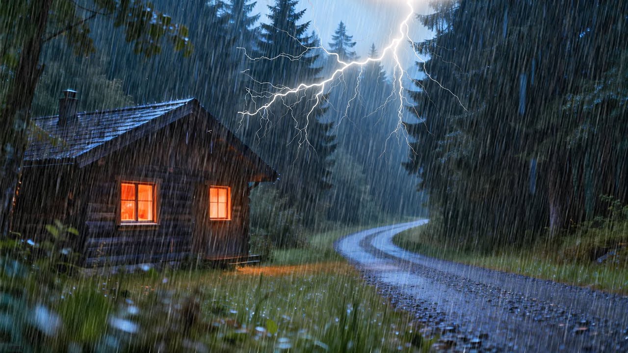 Rain Sounds for Sleeping – Calming Natural Rain for Relaxation, Study & Stress Relief