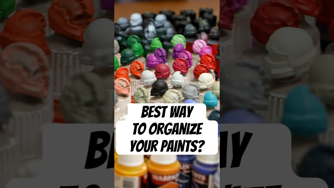 Что вы делаете со своими красками для миниатюр? #миниатюрнаяживопись