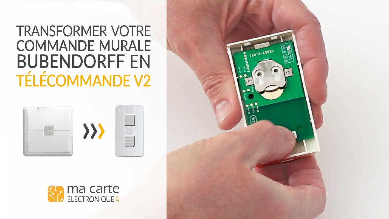 Comment transformer votre commande murale de volet Bubendorff en télécommande V2 ?