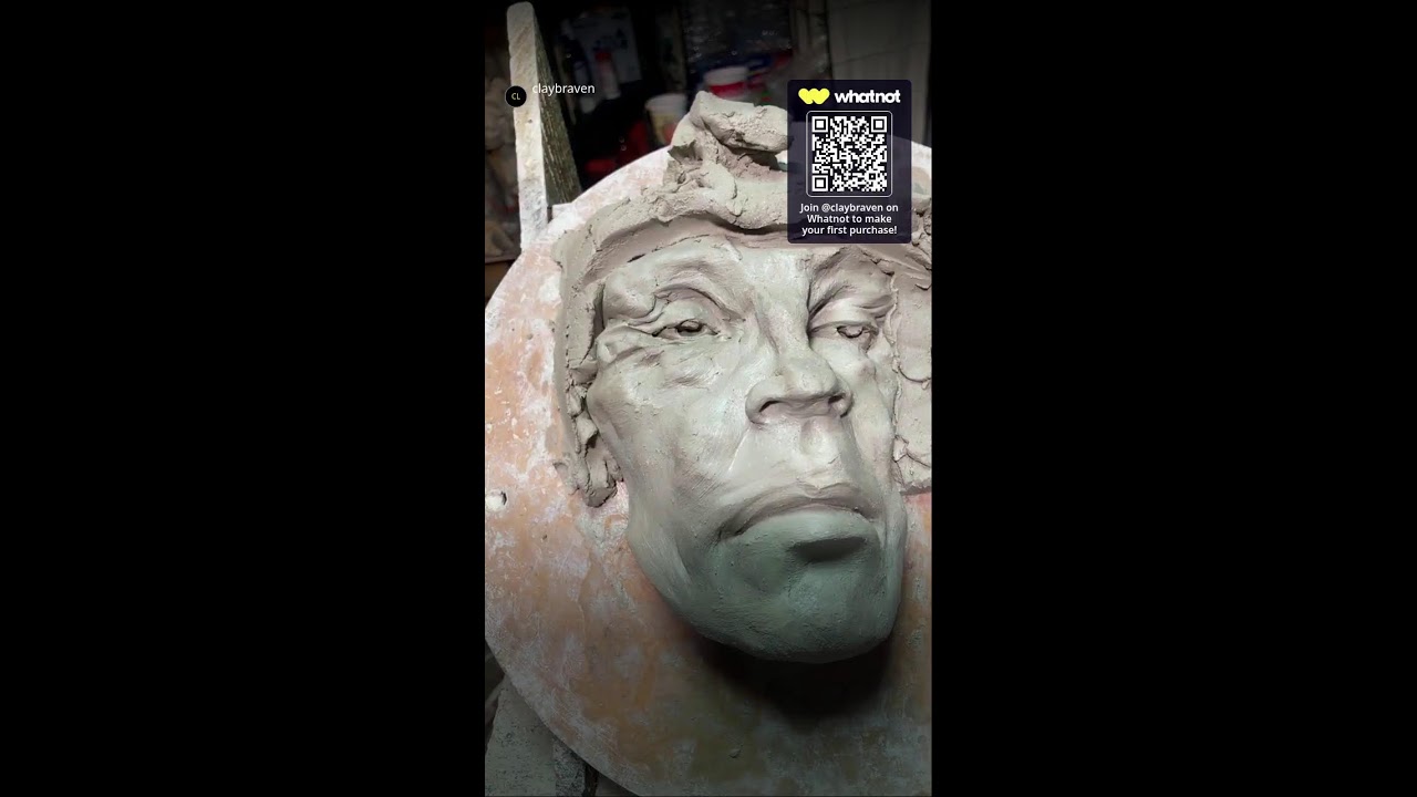 Sculpting live at ClayBraven Studio