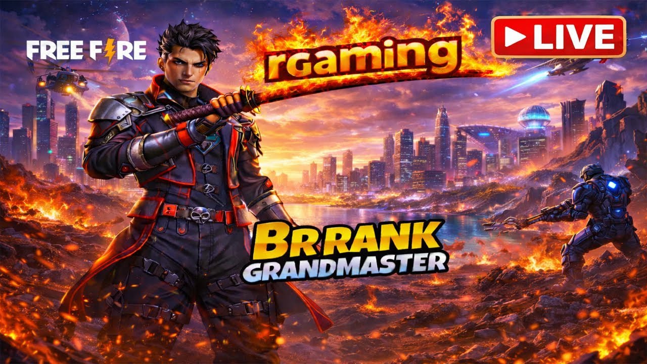 Top 1🏆 रैंक पुश🔴BR Rank Top 🔴Grandmaster  | Free Fire Live |  Free Fire Gameplay