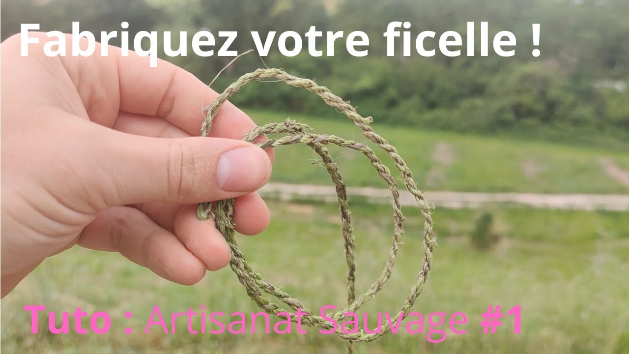 Comment faire de la ficelle en ortie, à la main | Artisanat Sauvage #1 | Bushcraft   🪓🌿