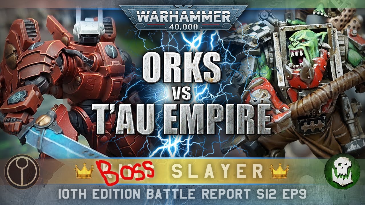 NEW TAU CODEX T'au Empire vs Orks Warhammer 40K 10th Edition Battle Report 2000pts