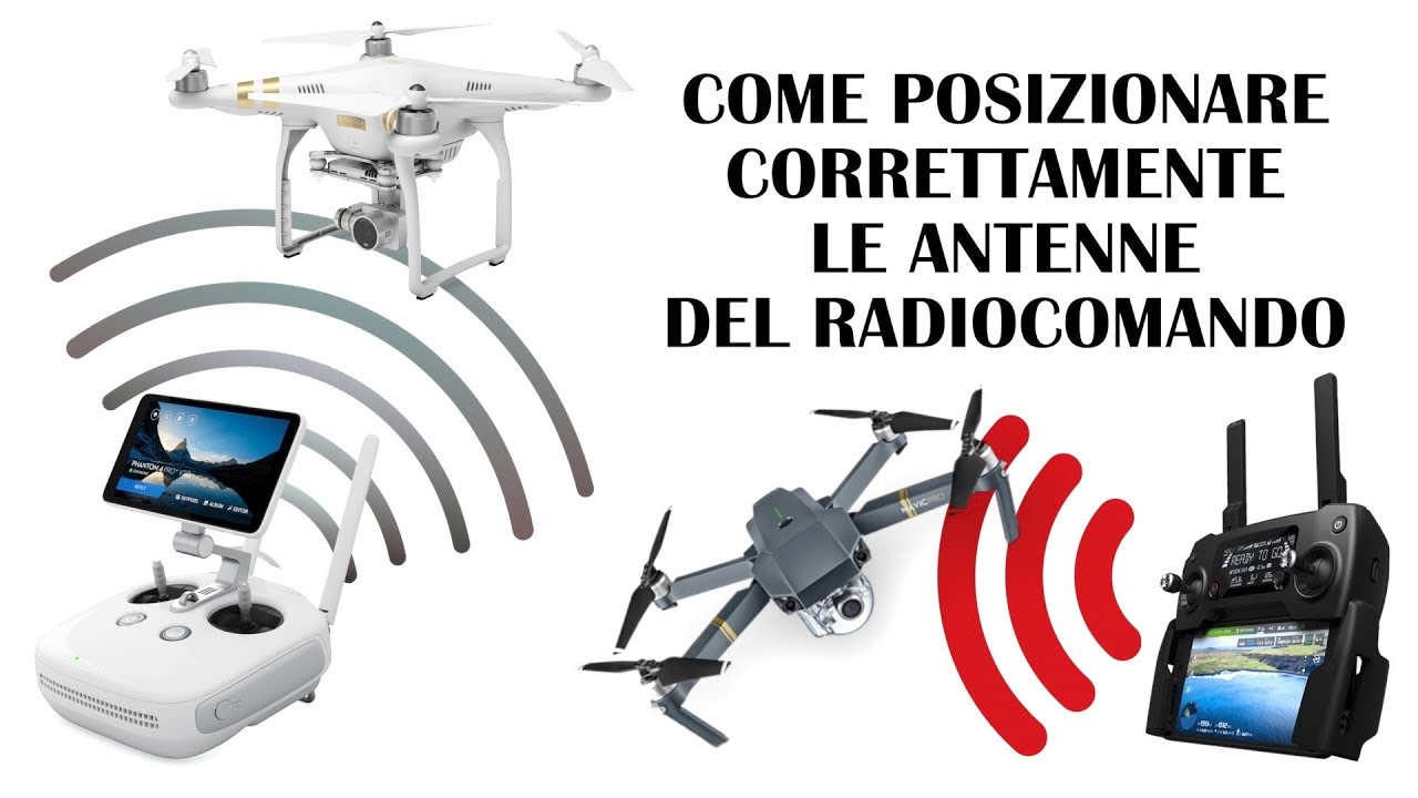 COME POSIZIONARE CORRETTAMENTE LE ANTENNE DEL RADIOCOMANDO DEL DRONE