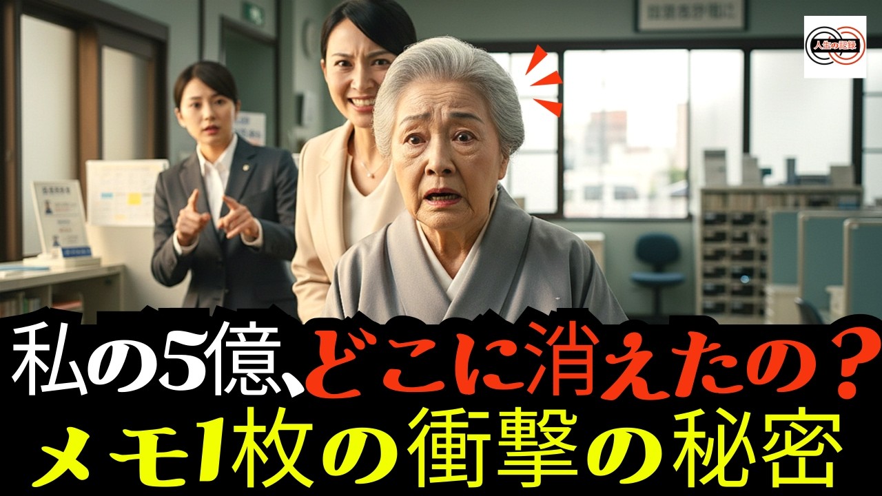 영상 6「お義母さん、今すぐ逃げて！」窓口の行員が震える手で渡した一枚のメモ。信じていた嫁の恐ろしい正体と全財産を狙った罠の全貌…일본영상