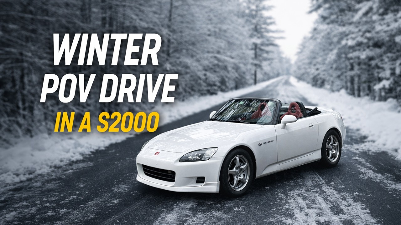 2000 Honda S2000 (AP1) - 9K RPM POV Winter Cruise
