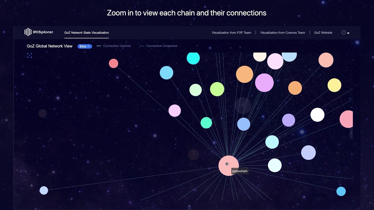A new version of Goz Network State Visualizer updated by IRISnet Team