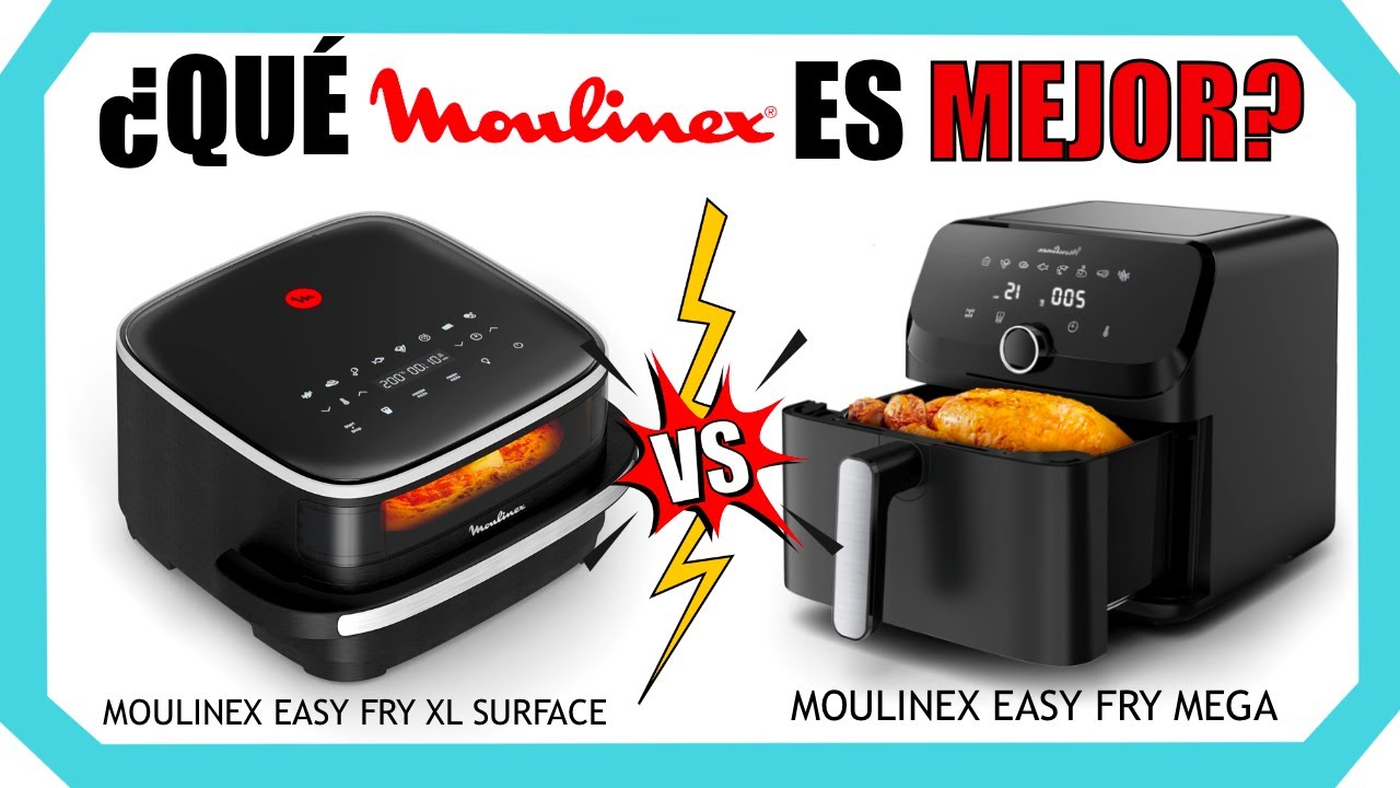 🏆 Probamos estas 2 AIRFRYERS MOULINEX 👀 Easy Fry Mega vs. Easy Fry XL Surface| Opiniones