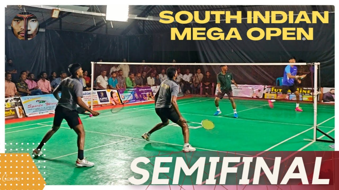 BENNET ANTONY/ARYAN VS AMAN ANEESH/KISHORE:SOUTH INDIAN MEGA OPEN BADMINTON TOURNAMENT SEMI