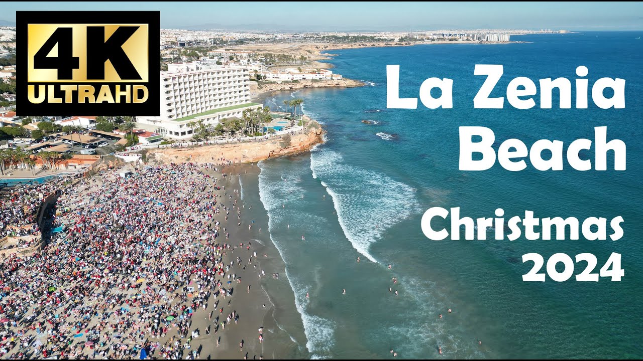 La Zenia Beach - Christmas 2024 - Walking tour & Drone video