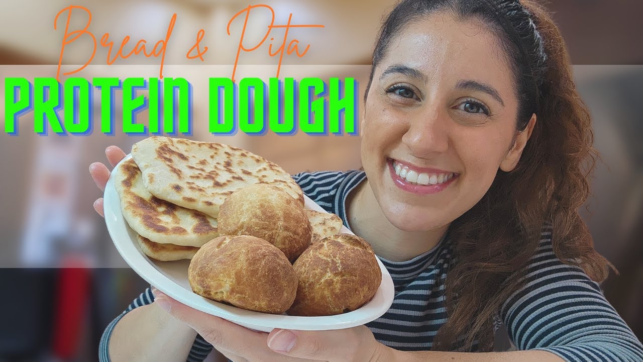 Protein Dough for Bread Rolls & Pita Bread (When You're Craving Bread But Want to Be Healthy) 🥖🫓