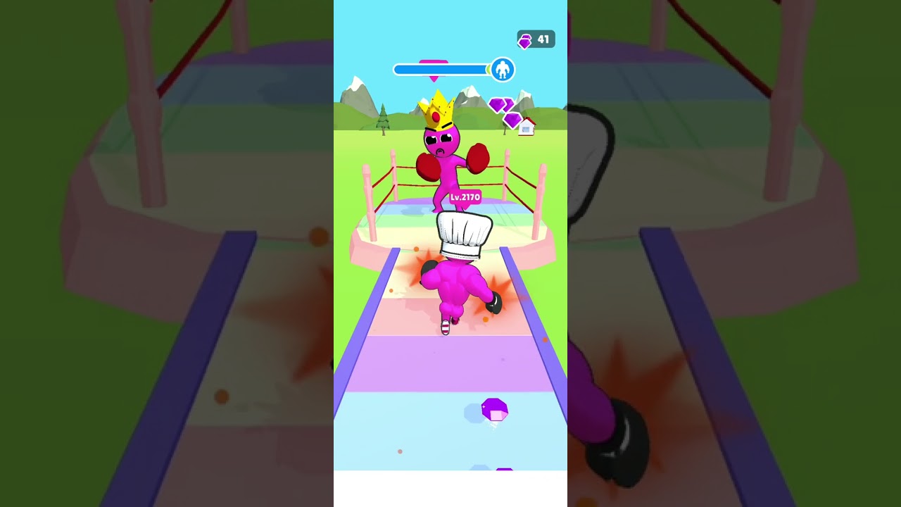 Level Up Runner Game | Satisfying Gameplay #games #shorts #gaming #asmr #leveluprunner