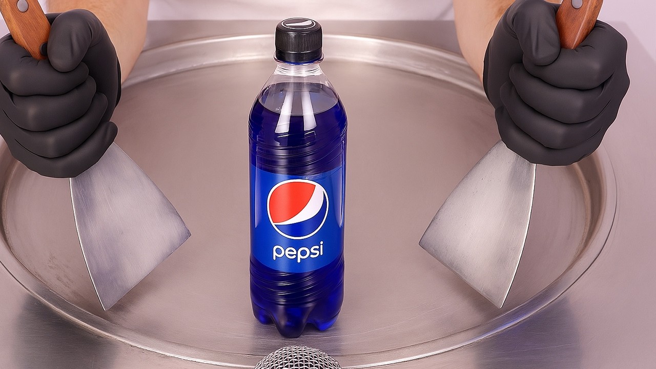 Мороженое Pepsi Blue! Удовлетворение без разговоров (ASMR)