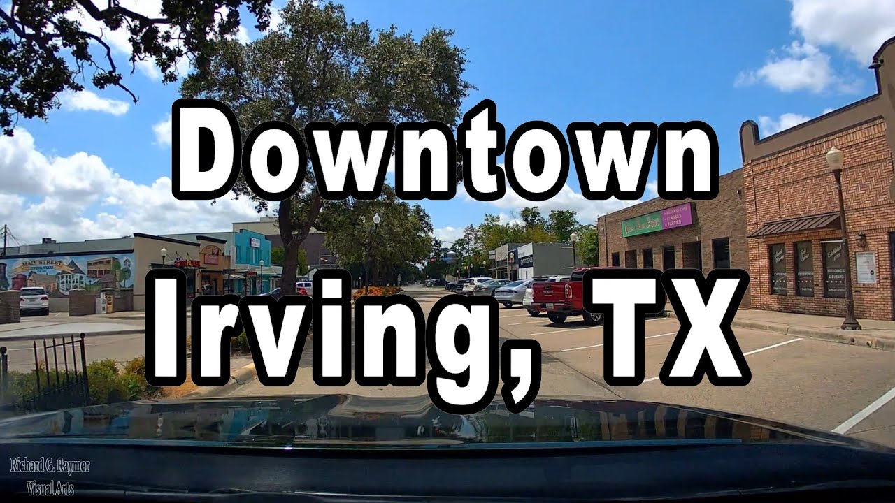 Driving Downtown Irving, TX (Dash Cam)