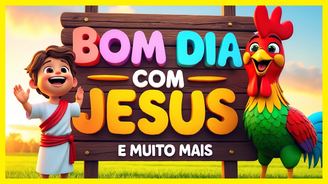 🌟 BOM DIA com JESUS | Louvor Infantil para Alegrar a Criançada