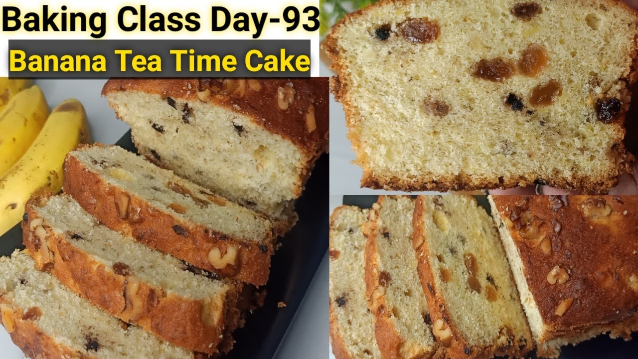 Baking Class Day-93~ Banana Tea Time Cake| How to make Banana cake Recipe|Banana Cake/ Banana Bread