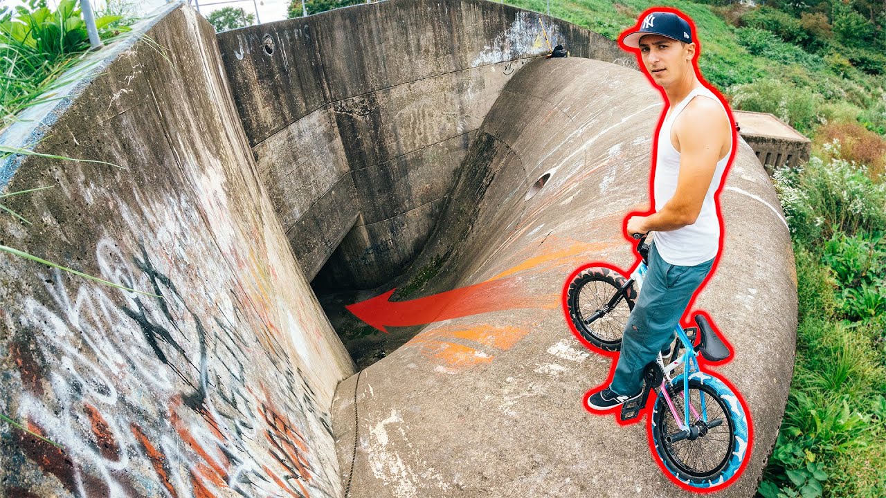 Dropping Into A Giant Underground Empty Reservoir!