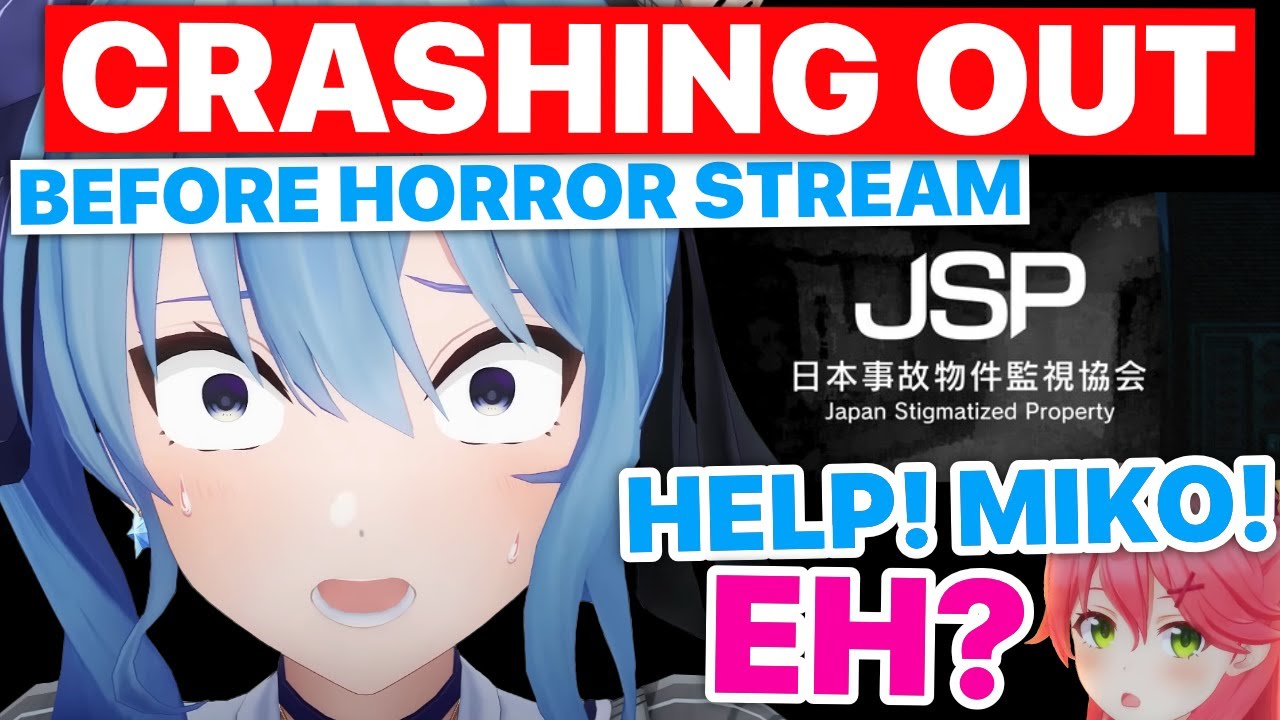Suisei Crashes Out BEFORE Horror Stream; Messages Miko For Help (Hololive) [Eng Subs]
