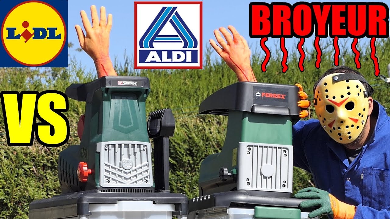 LIDL Электрический садовый измельчитель PARKSIDE PLH 2800 B2  vs ALDI FERREX