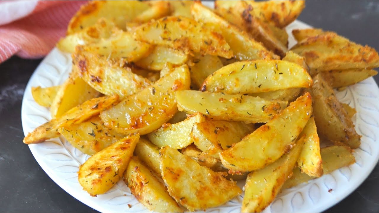 Patatas fritas saludables. ¡TRUCO para que queden crujientes SIN FREÍR!