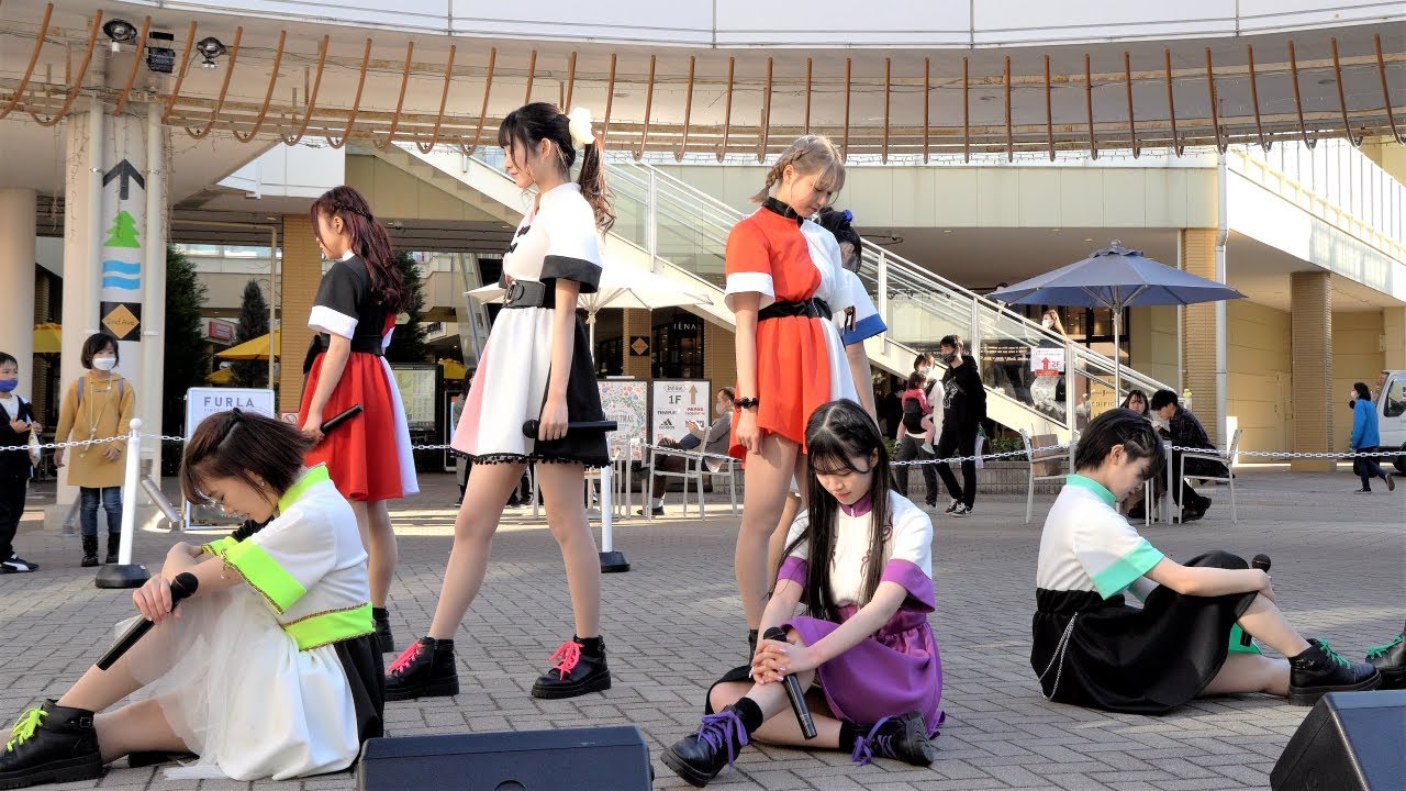 SharLie/越谷レイクタウン 空の広場(2021.12.19)【4K】固定Japanese Girls Idol Group