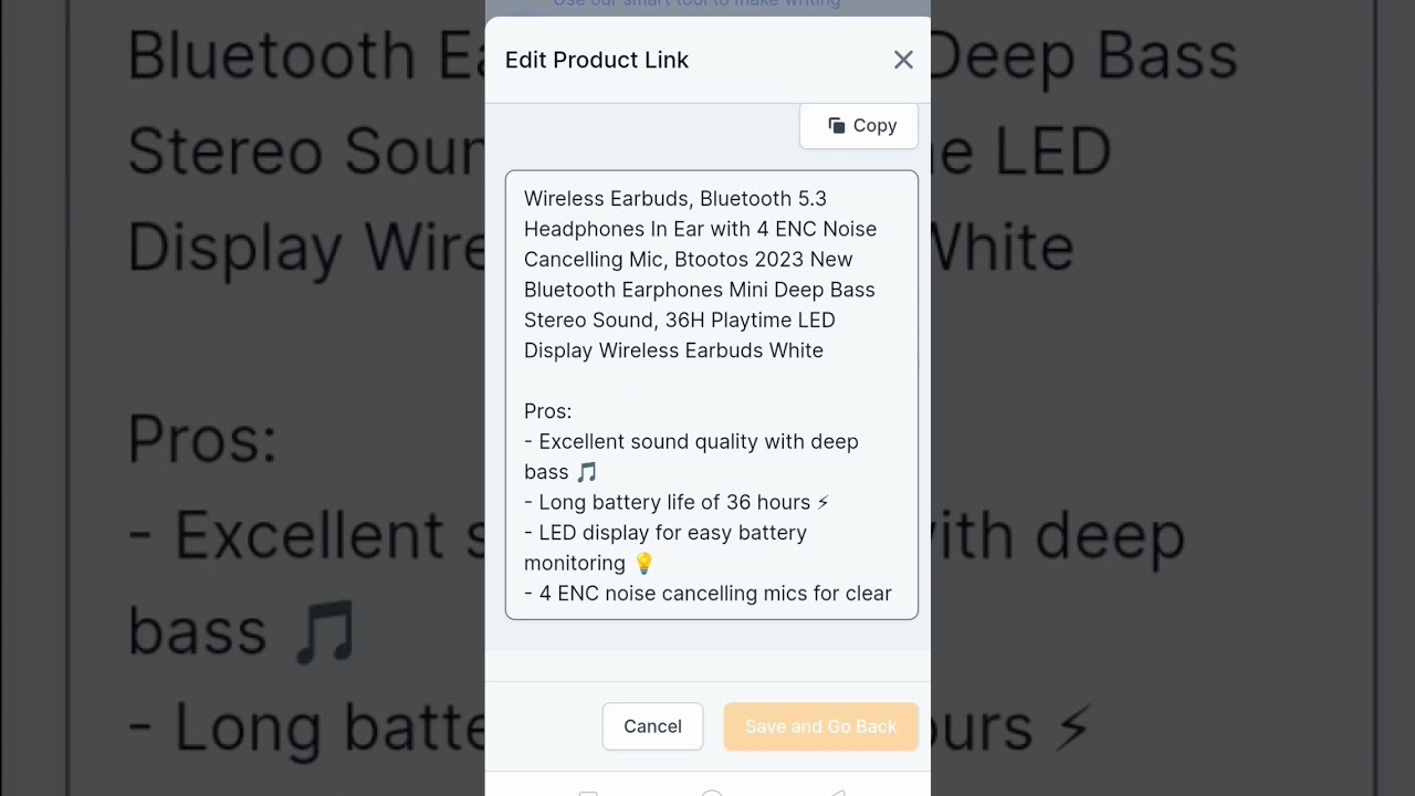 pros and cons: Wireless Earbuds 