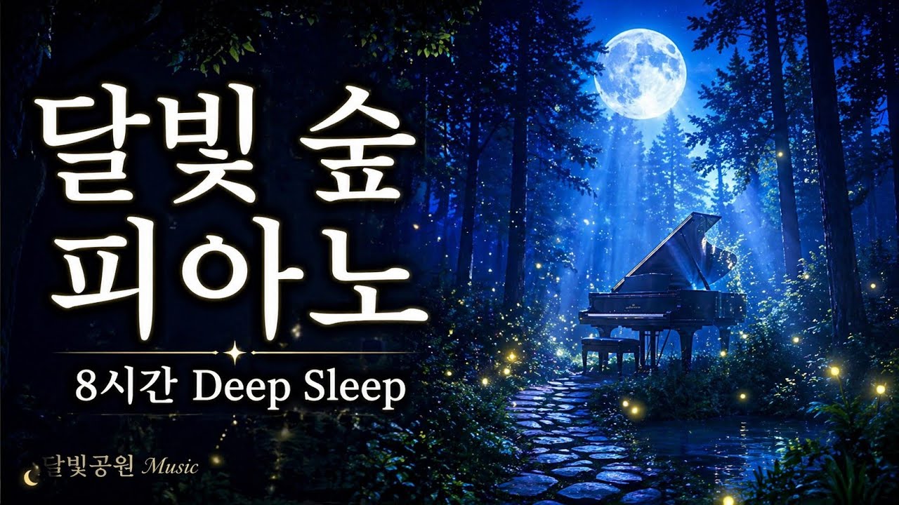 🌙 풀벌레와 달빛 피아노  8시간 깊은 수면 음악