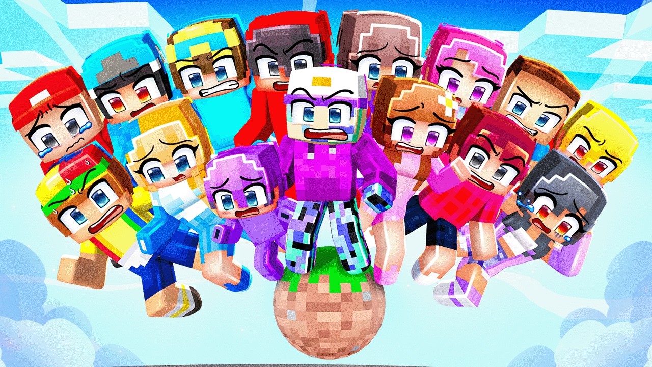 17 Friends Stuck On ONE SPHERE BLOCK!