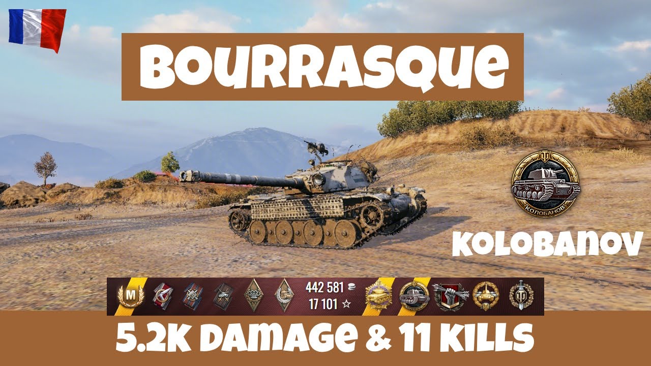 Bourrasque —🥇Ultra Epic Kolobanov and Pool Medal🏆5.2K DAMAGE & 11 KILLS | World of Tanks