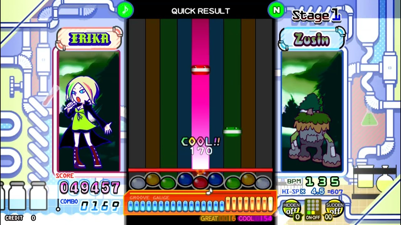 [ポップンミュージック] グラウンドテクノ / QUICK RESULT NORMAL [pop'n music]