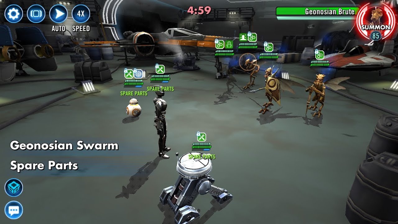 50RT Droids (50RT FDC) vs Geonosians |3v3 Grand Arena SWGOH|