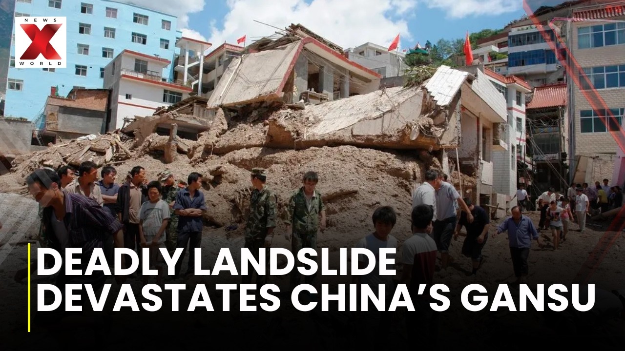 Massive Landslide In China's Gansu Province Leaves Five Dead And Dozens Trapped | NewsX World
