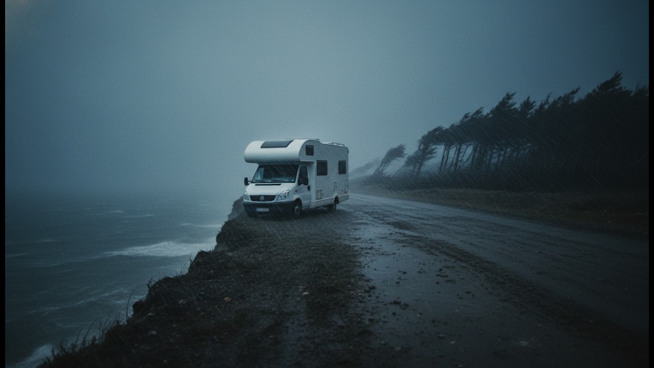 TRAPPED IN 80MPH WINDS: My Van Nearly FLIPPED With My Dog Inside! | Scariest Van Life Moment