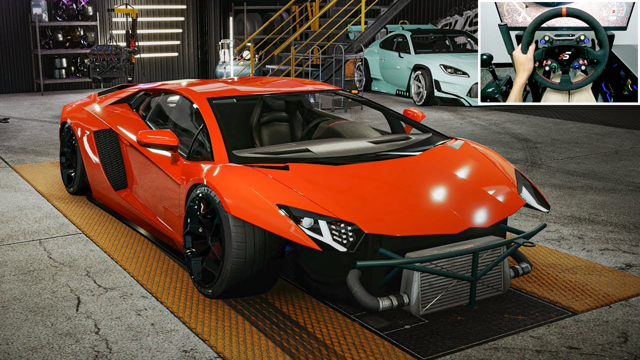 Building a Lamborghini Aventador 735HP - Carx Street PC | Simagic Alpha Ultimate gameplay