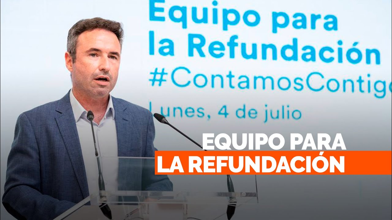 Rueda de prensa de Guillermo Díaz tras la reunión del equipo para la Refundación