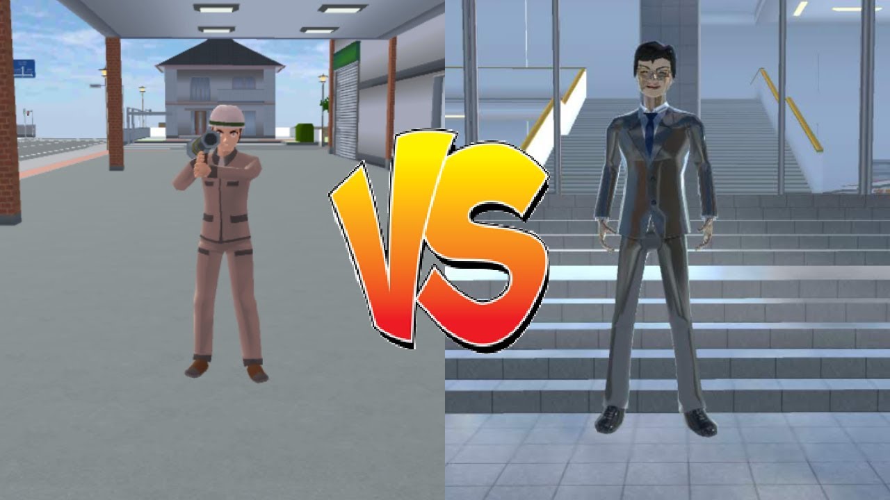 Construction Crew Lv. 2 vs Tax Office Manager Lv. 2 - SAKURA School Simulator