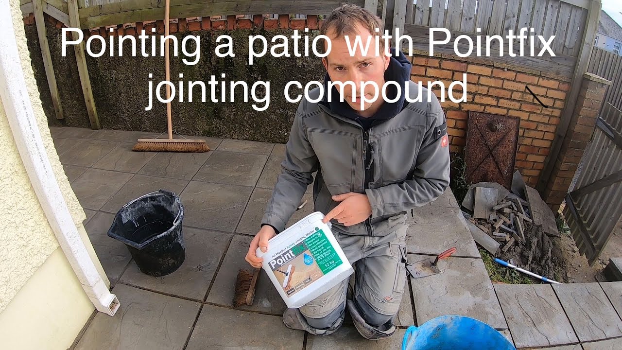 Расшивка патио смолой