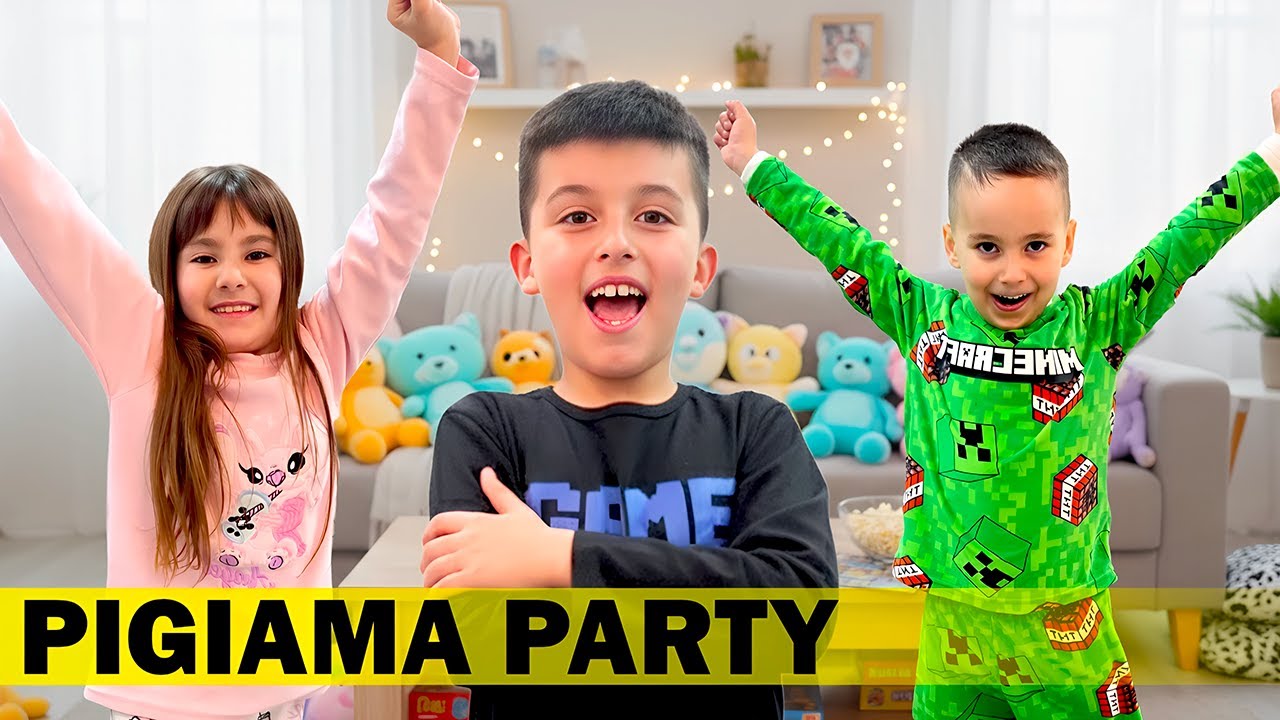 GABRIELE, MARTINA MISSY E LEON FANNO UN PIGIAMA PARTY