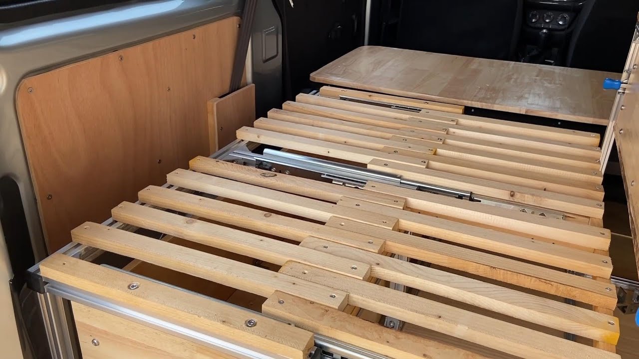 床车简单抽拉床制作，铝型材与滑轨完美结合