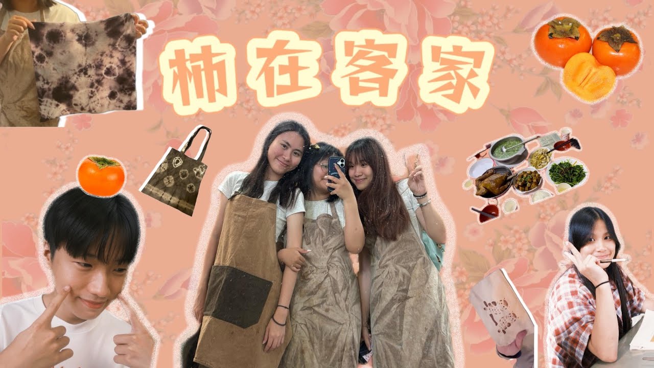 柿在客家「客家文化你以為只有擂茶？nonono 帶你體驗柿染的魅力！gogogo」