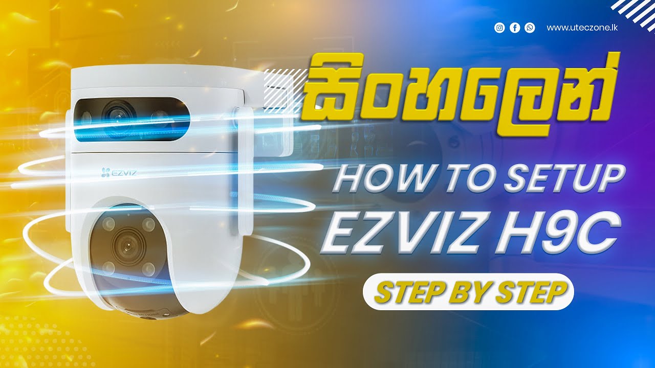 Ezviz H9c Outdoor Wifi Camera Installation Sinhala | Ezviz Wireless Camera Setup #ezviz #cctvinstall
